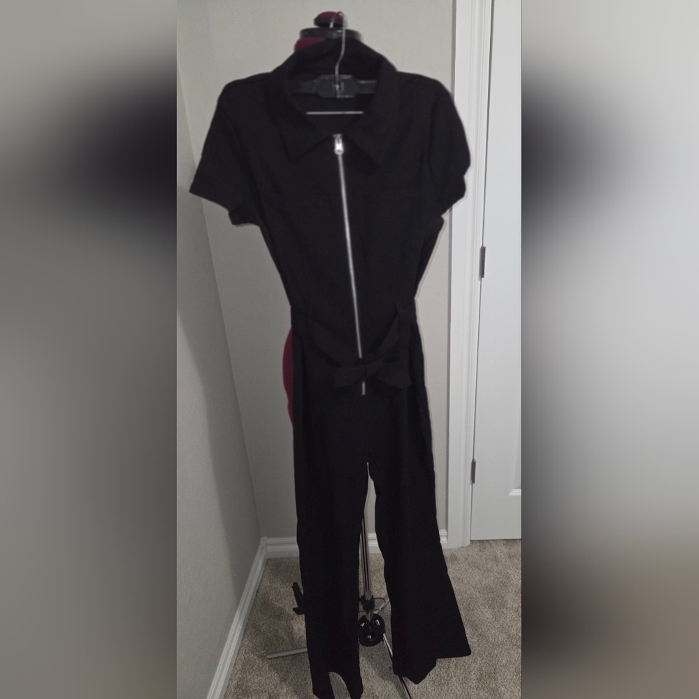 No Boundaries Black Jumpsuit with Modern Elegance